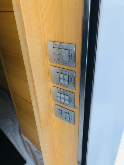 2011 Maiora 27 luxury yacht light switches